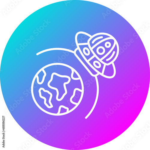 UFO Earth Icon