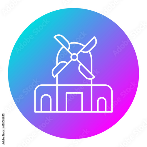 Kinderdijk Windmills Icon