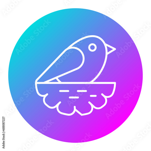 Brids in Nest Icon