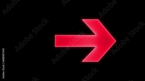Red color swipe arrow or right directional arrow flat icon for apps and websites. Directional pointers and cursor click download buttons abstract flat style photo