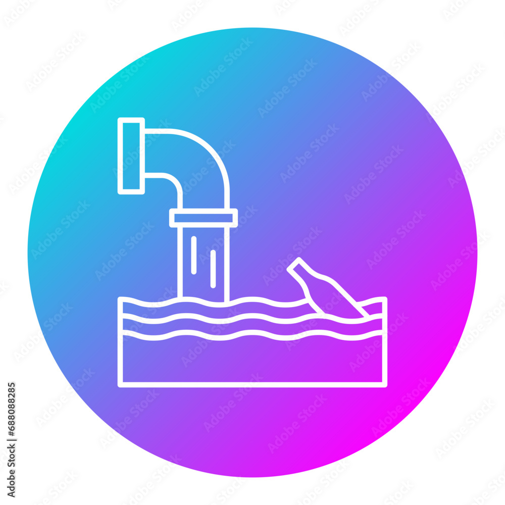 Water Pollution Icon Water Pollution Icon
