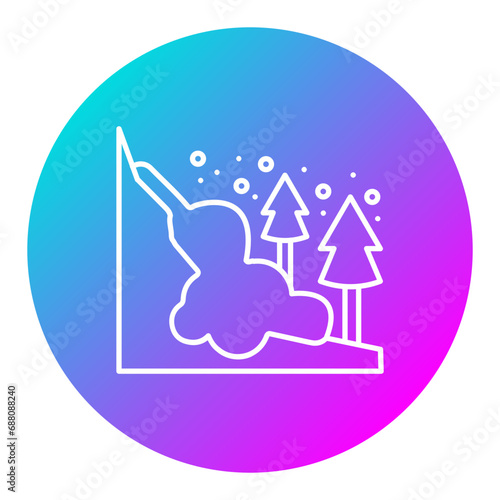 Snow Avalanche Icon