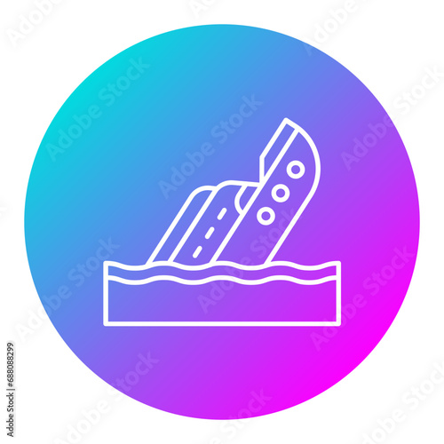 Boat Sink Icon