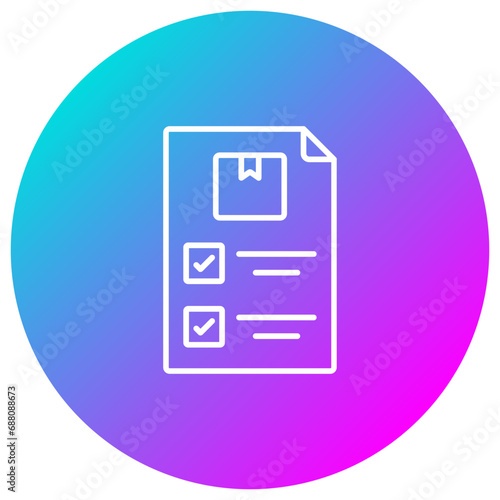 Delivery Note Icon