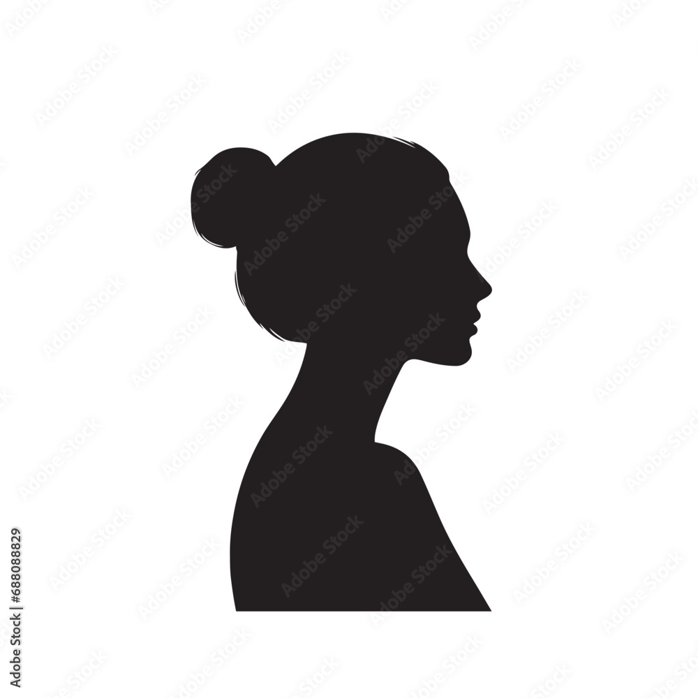 Painting Silhouette: Dynamic Forms Creation Black Vector Painting Silhouette
