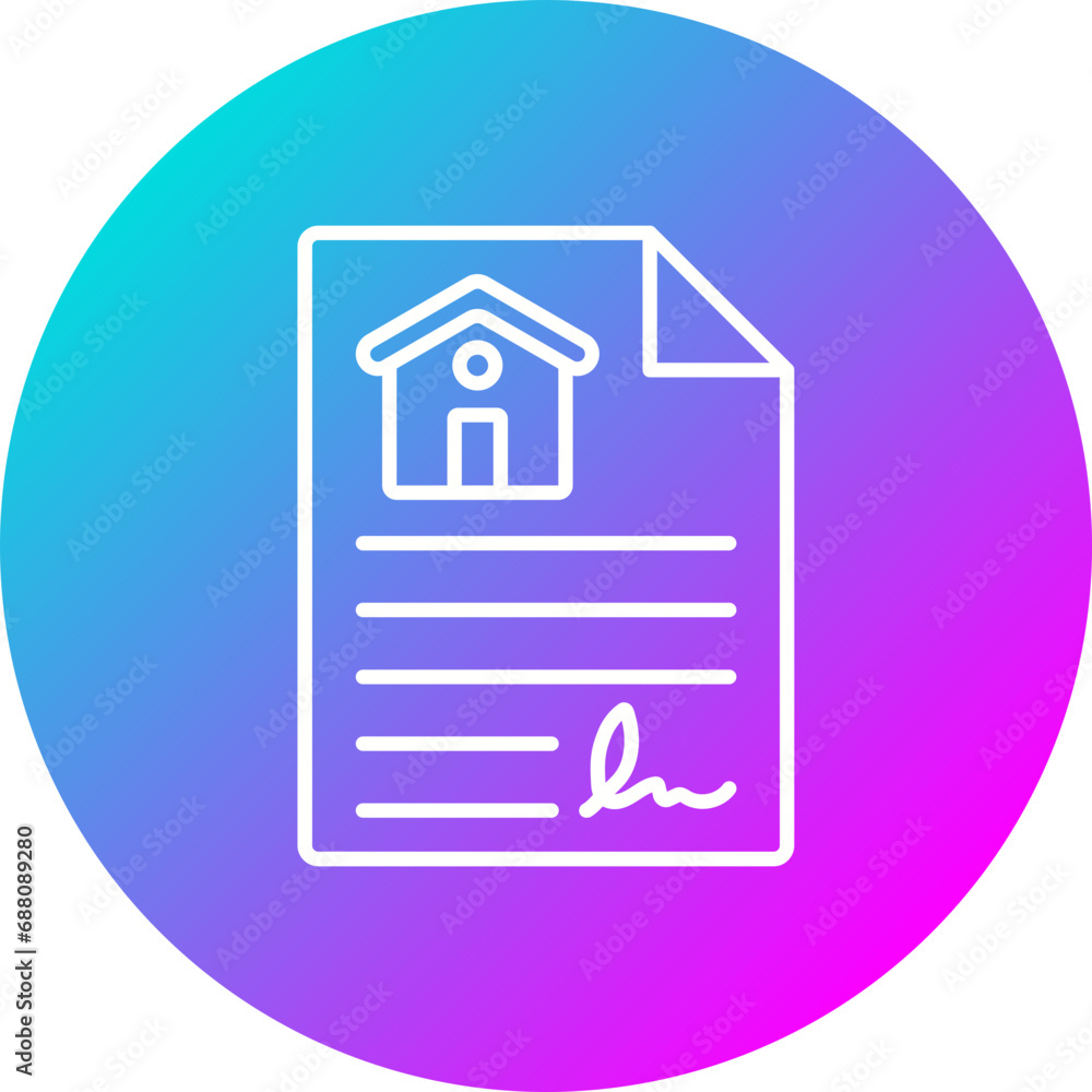 Property Contract Icon Property Contract Icon