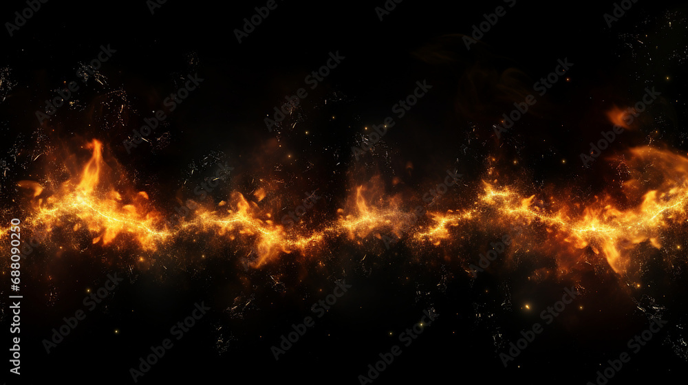 Realistic Isolated Fire Effect: Captivating Flame for Decoration - Warmth and Glow Element, Perfect for Visual Designs, Bonfire, and Sparkling Ember Concepts.