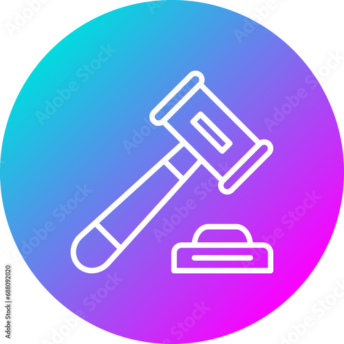 Judge Hammer Icon