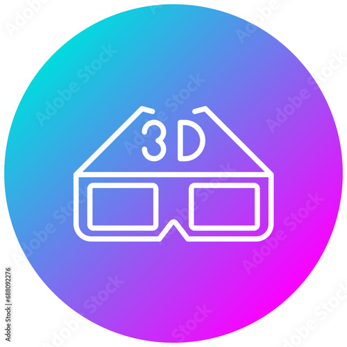 3d Glasses Icon