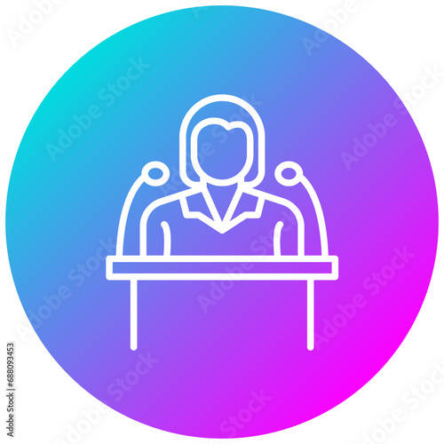 Woman Speech Icon