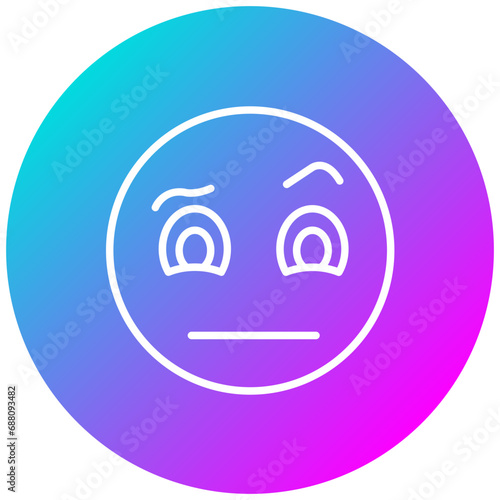 Face with Raised Eyebrow Icon
