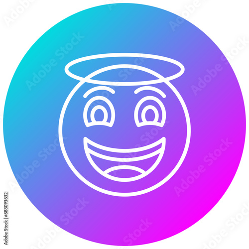 Smiling Face with Halo Icon