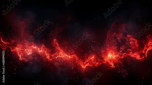 Fiery Sparks Overlay Effect: Red Flames Burning with Dynamic Motion - Abstract Campfire Blaze for Vibrant and Passionate Design Elements.