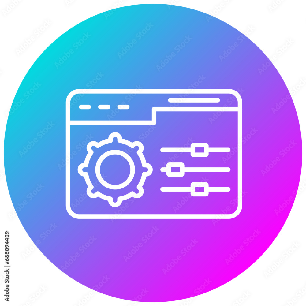 Web Management Icon Web Management Icon