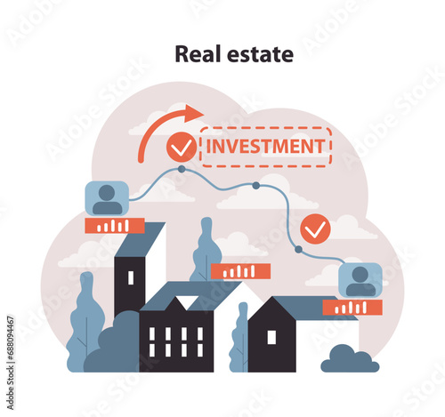 Diversification through real estate. A progressive investor branching into property, from urban apartments to countryside homes, broadening assets and prospects. Strategic property investment.