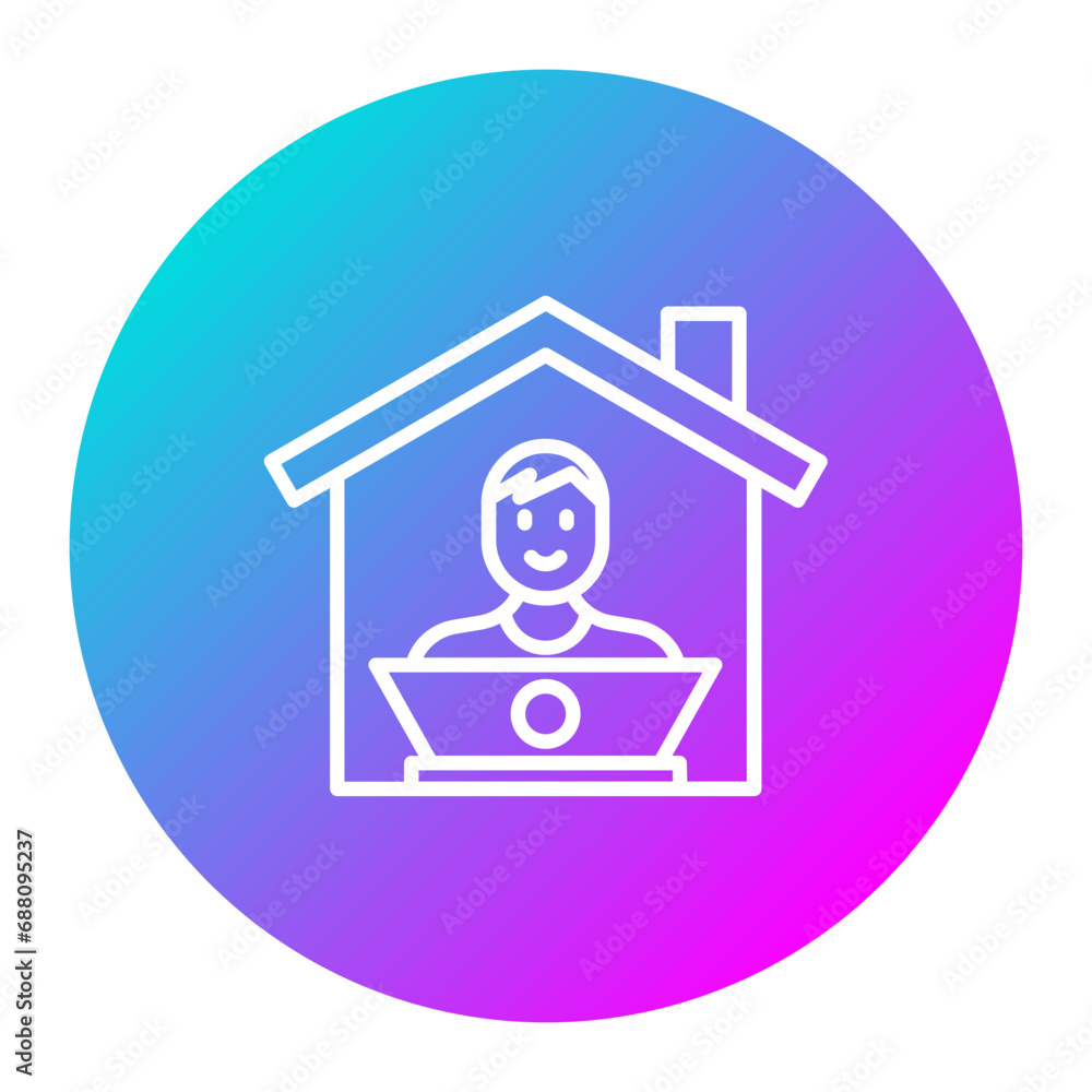 Working at Home Icon