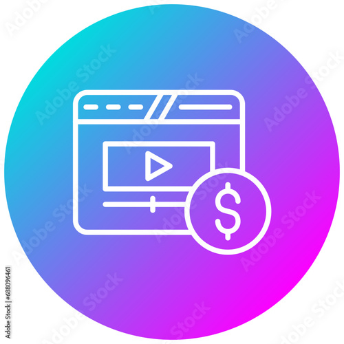 Video Monetization Icon