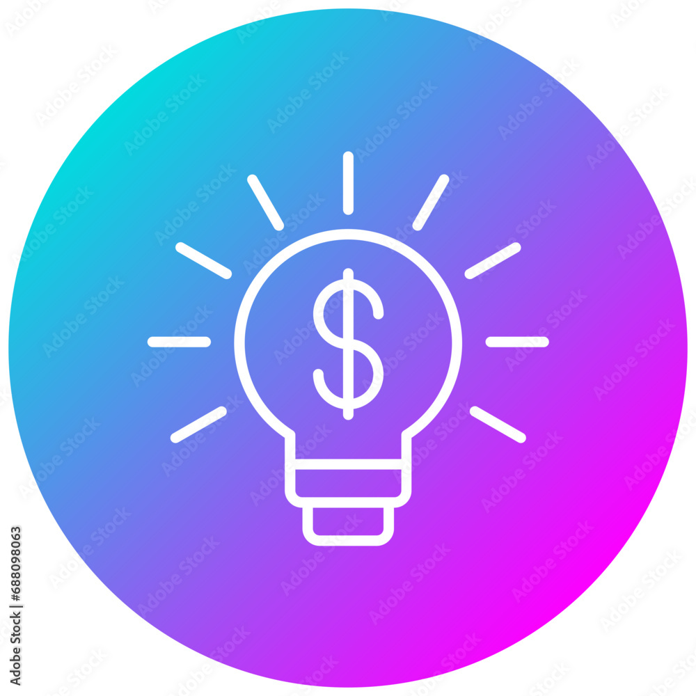 Money Idea Icon Money Idea Icon