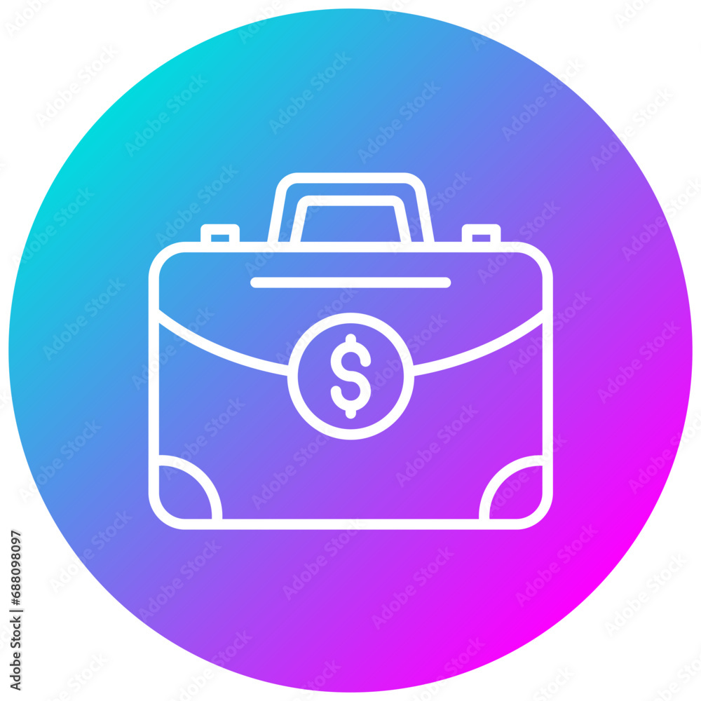 Money Suitcase Icon Money Suitcase Icon