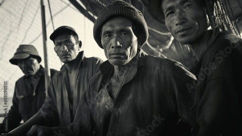 Close-up photo of fishermen at a local location © PixelPaletteArt