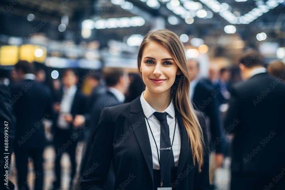 A Confident Woman in Professional Attire Addressing an Engaged Audience A Confident Woman in Professional Attire Addressing an Engaged Audience