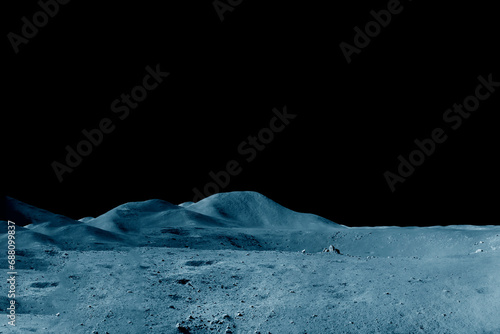 Surface of the Moon. Elements of this image furnished by NASA