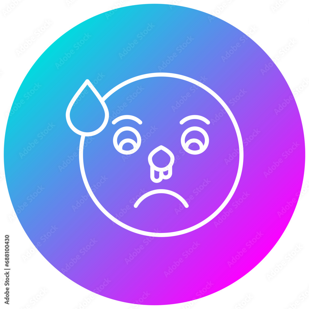 Cold Face Icon Cold Face Icon