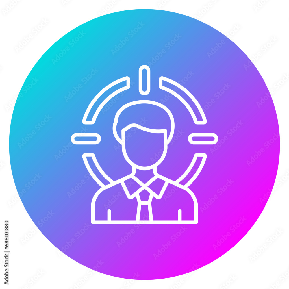 Fototapeta premium Head Hunting Icon