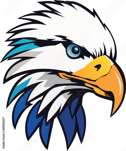 Falcon Head Mascot Logo, eagle sport mascot logo, Esport vector logo eagle, eagle icon, eagle head, vector photo