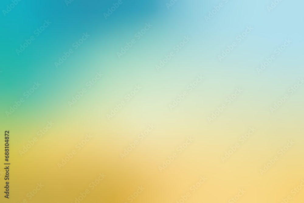 Naklejka premium Smooth abstract yellow and blue gradient background vector