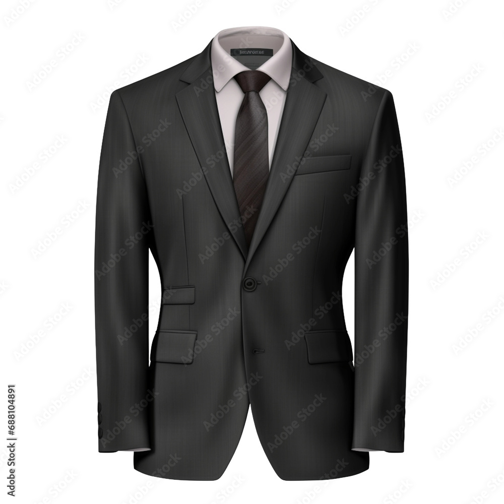 Business men's black, gray tee suit, isolated on transparent background, 3d rendering, realistic illustration, business illustration Business men's black, gray tee suit, isolated on transparent background, 3d rendering, realistic illustration, business illustration