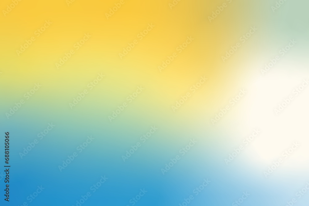 Obraz premium Smooth abstract yellow and blue gradient background vector