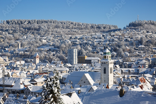 Stadtzentrum von Tailfingen, Stadtteil von Albstadt (Zollernalbkreis) photo