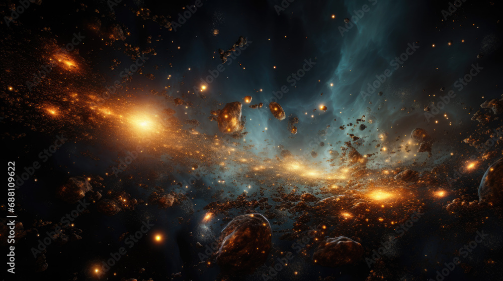 Remains of an exploded star in space Remains of an exploded star in space