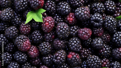 Fresh blackberries background