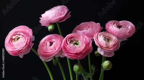 Bunch of fresh pink flowers