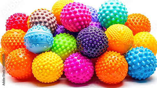 Sensory balls for kids, textured plastic multi ball set for babies and toddlers, colorful soft
