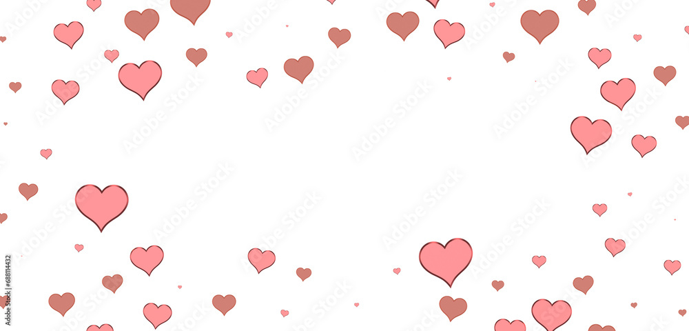 hearts isolated on transparent background. Valentine’s day design. hearts isolated on transparent background. Valentine’s day design.