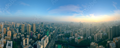 Mumbai Skyline 8K environment map. HDRI spherical panorama photo