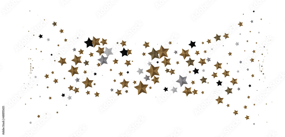 Gilded Wonders Unleashed: 3D Gold Stars Rain Illustration Mesmerizes Viewers Gilded Wonders Unleashed: 3D Gold Stars Rain Illustration Mesmerizes Viewers