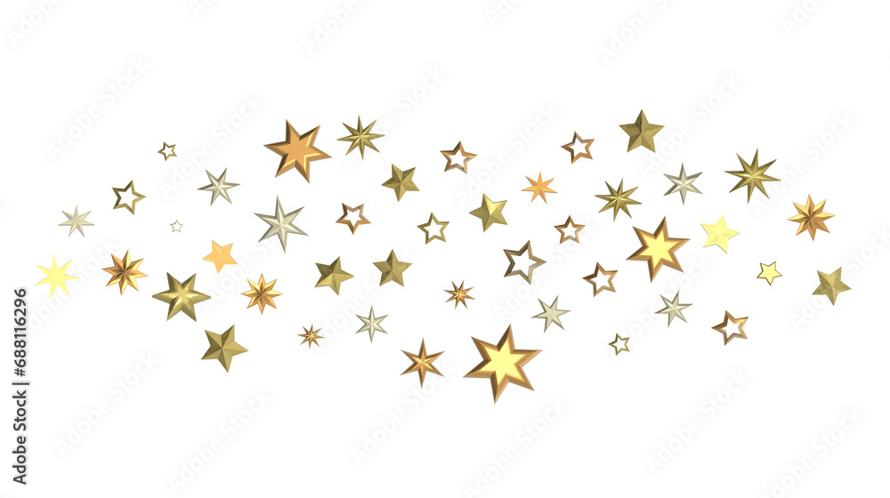 Celestial Christmas Plummet: Dynamic 3D Illustration of Falling Festive Celestial Objects Celestial Christmas Plummet: Dynamic 3D Illustration of Falling Festive Celestial Objects