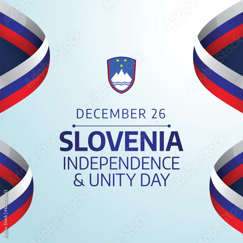 Flyers honoring Slovenia Independence and Unity Day or events connected to it can utilize vector graphics regarding these topics. design of flyers, celebratory materials.