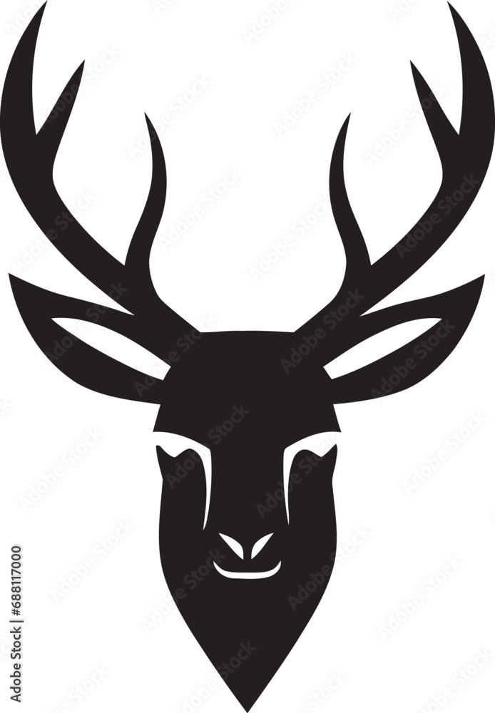 Wilderness Icon Deer Head Logo Icon Aesthetic Antlers Iconic Deer Mark Wilderness Icon Deer Head Logo Icon Aesthetic Antlers Iconic Deer Mark