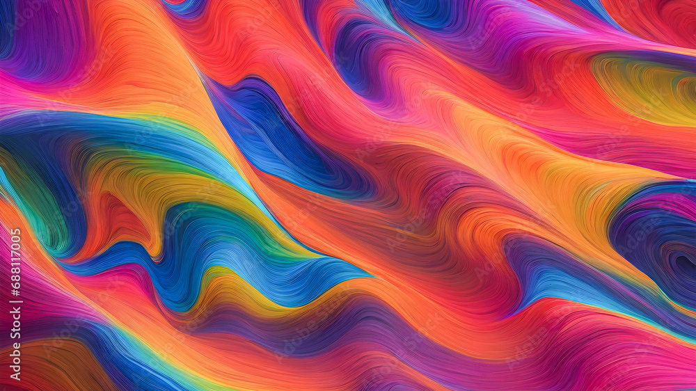 Colorful abstract background with wavy lines. Colorful abstract background with wavy lines.