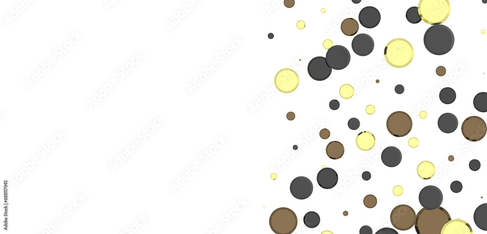 Gilded Celebration: Magnificent 3D Illustration of a Grand gold Confetti Event Gilded Celebration: Magnificent 3D Illustration of a Grand gold Confetti Event