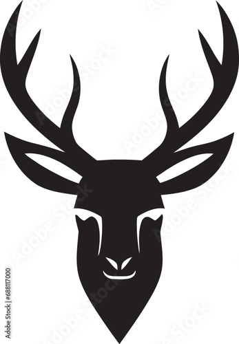 Wilderness Icon Deer Head Logo Icon Aesthetic Antlers Iconic Deer Mark