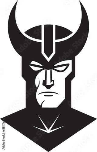 Defenders Force Iconic Hammer Man Image Hammers Valor Man Vector Emblem © BABBAN
