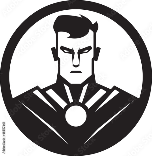 Smashing Defender Hammer Man Illustration Thunderous Vigilance Iconic Hammer Man Image