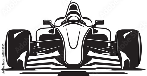 Sleek Velocity Motor Car Symbol Adrenaline Rush Racing Car Design