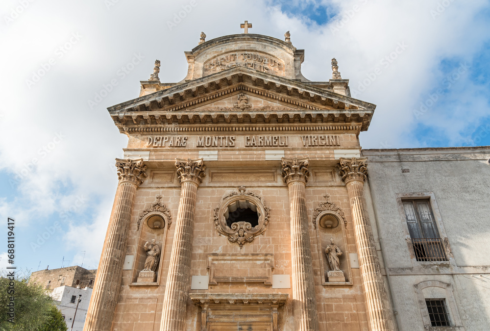 Church of San Francesco in Ostuni, province of Brindasi, Puglia, Italy